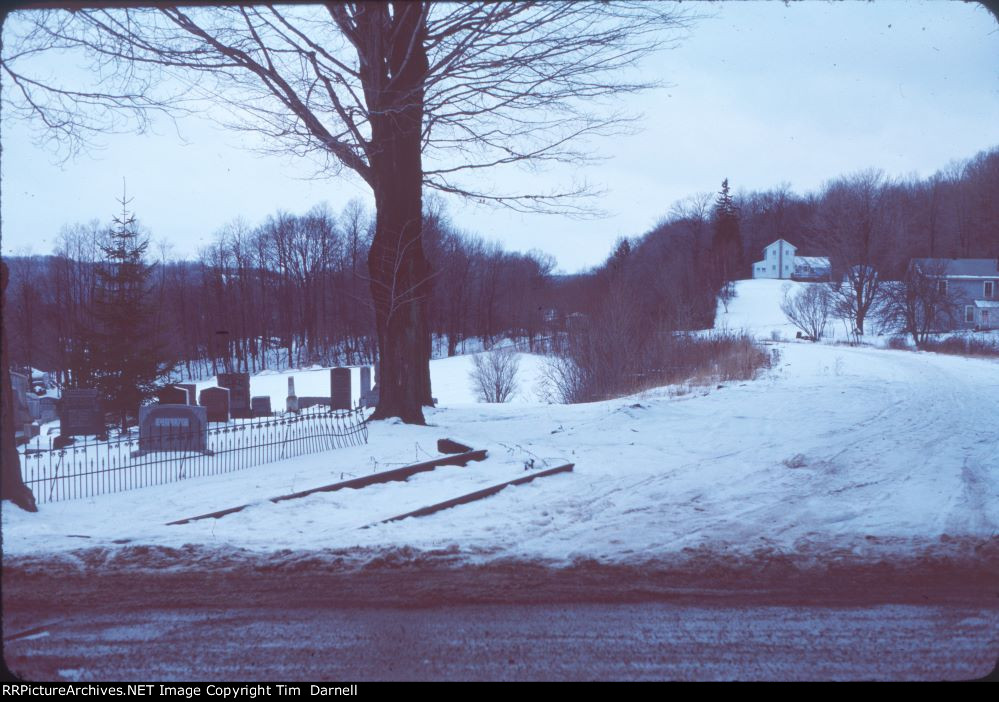 Trackside view looking west